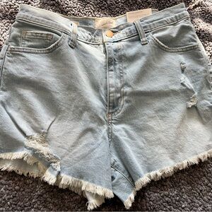 Universal Thread Light-wash Denim Blue High Waist Shorts